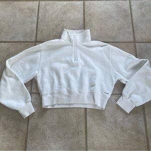 Aritzia cozy fleece perfect fit quarter zip